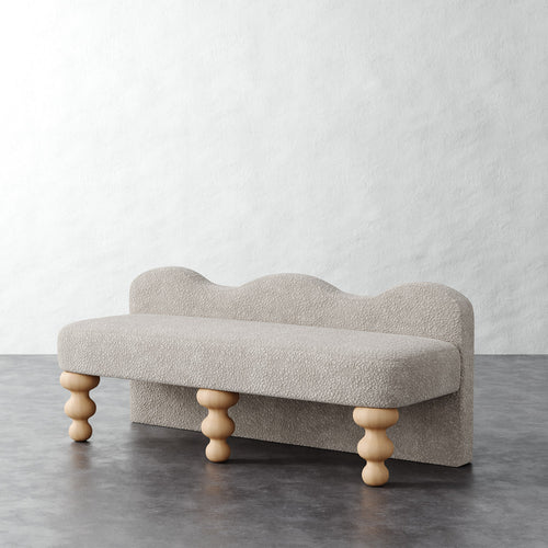 Celine Bench - Brixton Dove Gray
