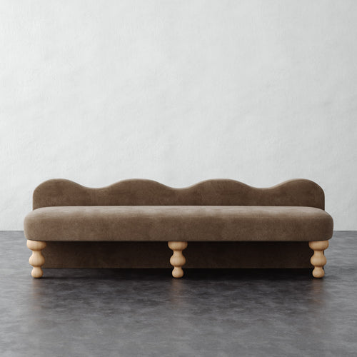 Celine Bench - Mohair Ecru