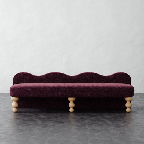 Celine Bench - Performance Matelasse Mulberry