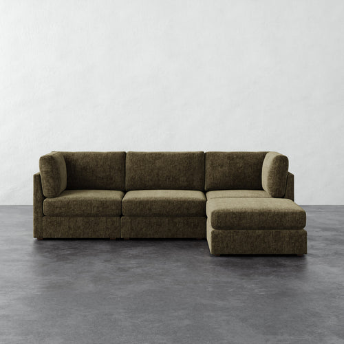 Chanaux 4pc Sectional - Performance Matelasse Balsam