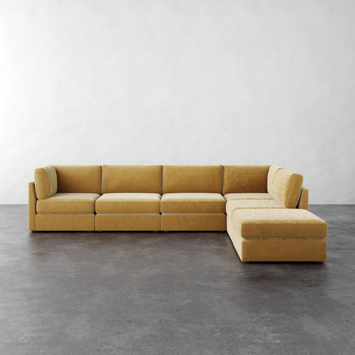 Chanaux 6pc Sectional - Brixton Honey