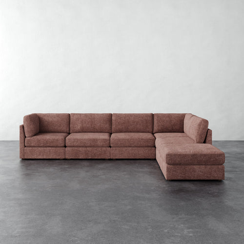 Chanaux 6pc Sectional - Micro Boucle Fig