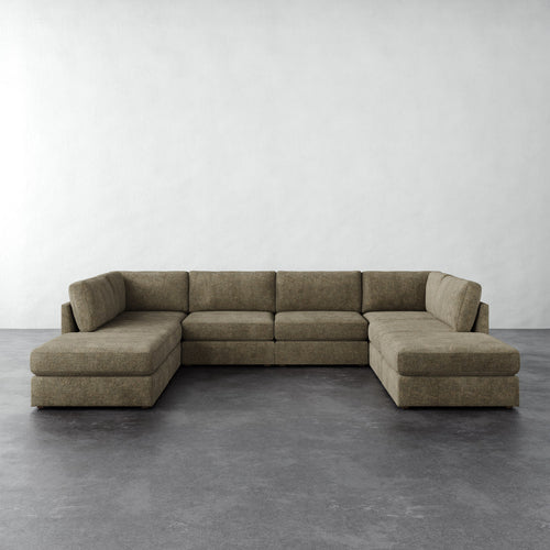 Chanaux 8pc Sectional - Micro Boucle Balsam