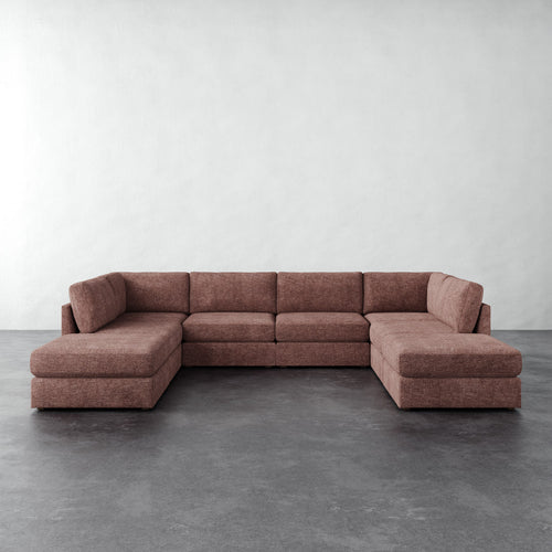 Chanaux 8pc Sectional - Micro Boucle Fig
