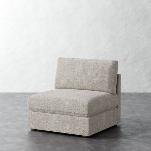 Chanaux Armless Chair - Brixton Dove Gray