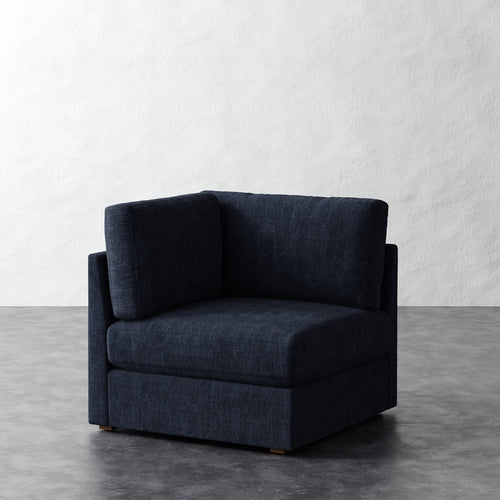 Chanaux Corner Chair - Chunky Basket Indigo