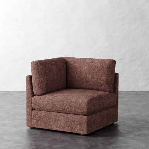 Chanaux Corner Chair - Micro Boucle Fig