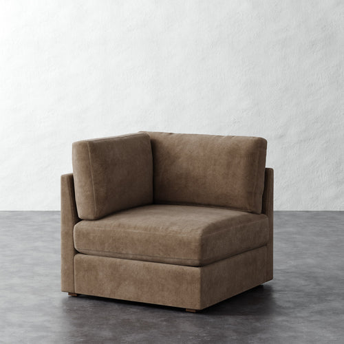 Chanaux Corner Chair - Mohair Ecru