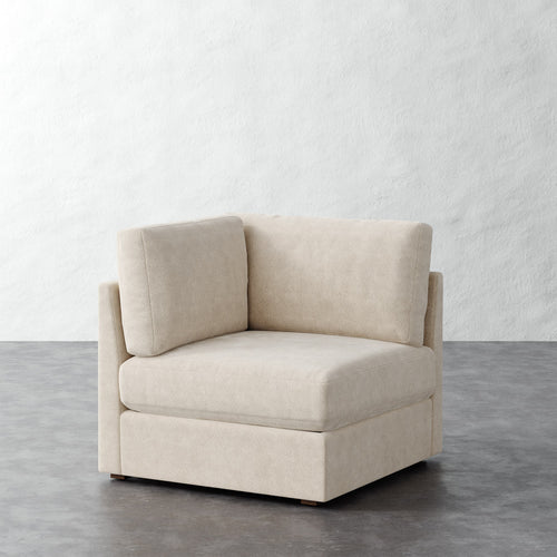 Chanaux Corner Chair - Performance Boucle Cream