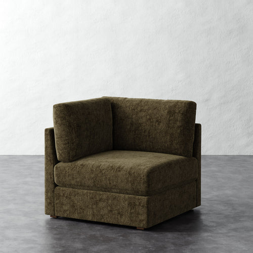 Chanaux Corner Chair - Performance Matelasse Balsam