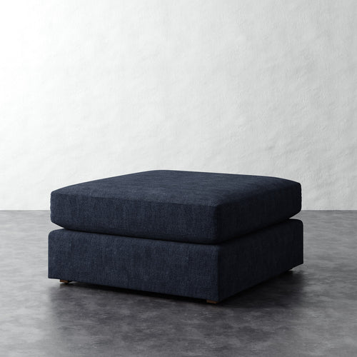 Chanaux Ottoman - Chunky Basket Indigo