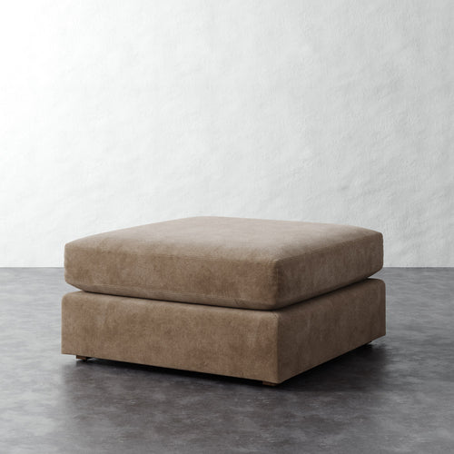 Chanaux Ottoman - Mohair Ecru