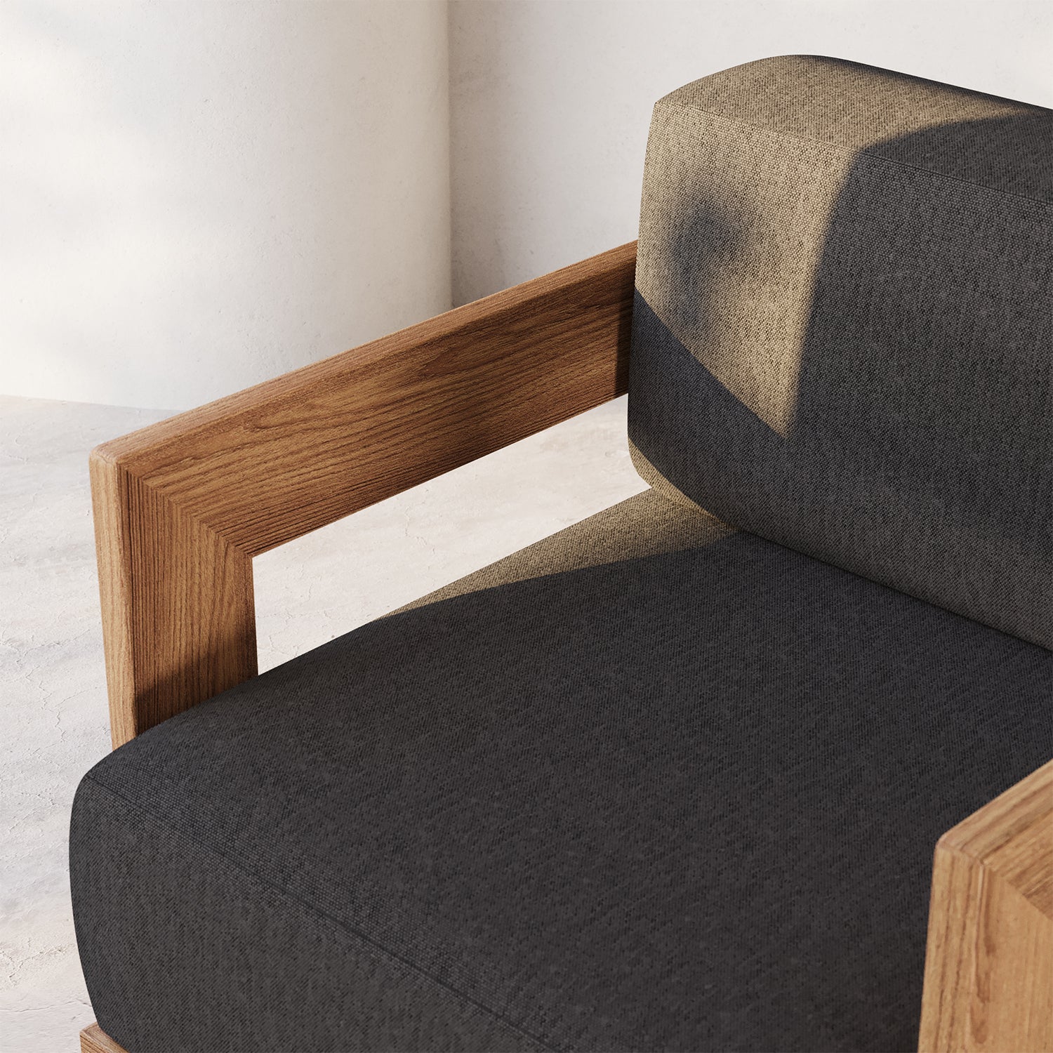 S2 Teak Double Chaise Lounge