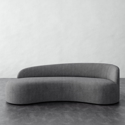 Colette Left Arm Sofa - Chunky Basket Pewter