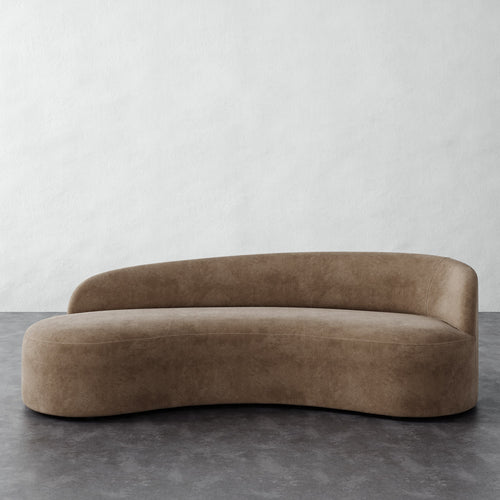 Colette Left Arm Sofa - Mohair Ecru