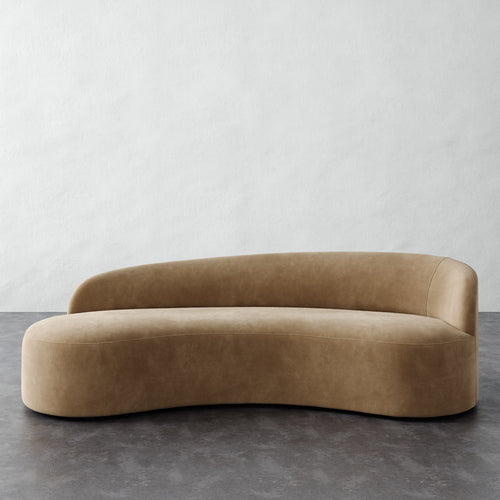 Colette Left Arm Sofa - Performance Velvet Acorn
