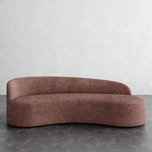 Colette Right Arm Sofa - Micro Boucle Fig