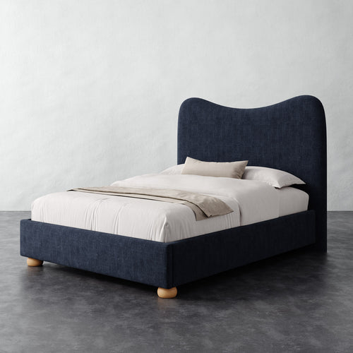 Danielle Bed - Chunky Basket Indigo