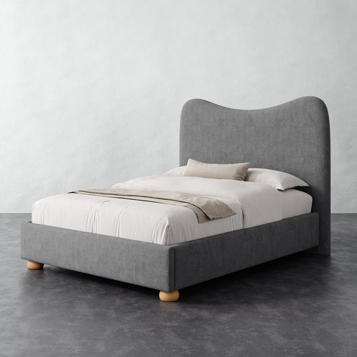 Danielle Bed - Chunky Basket Pewter