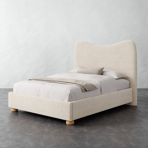 Danielle Bed - Performance Boucle Cream