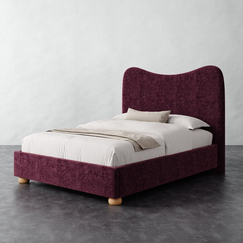Danielle Bed - Performance Matelasse Mulberry