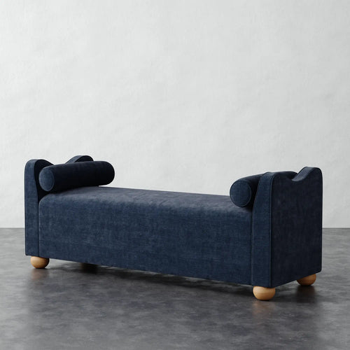 Danielle Bench - Indigo Strie Velvet