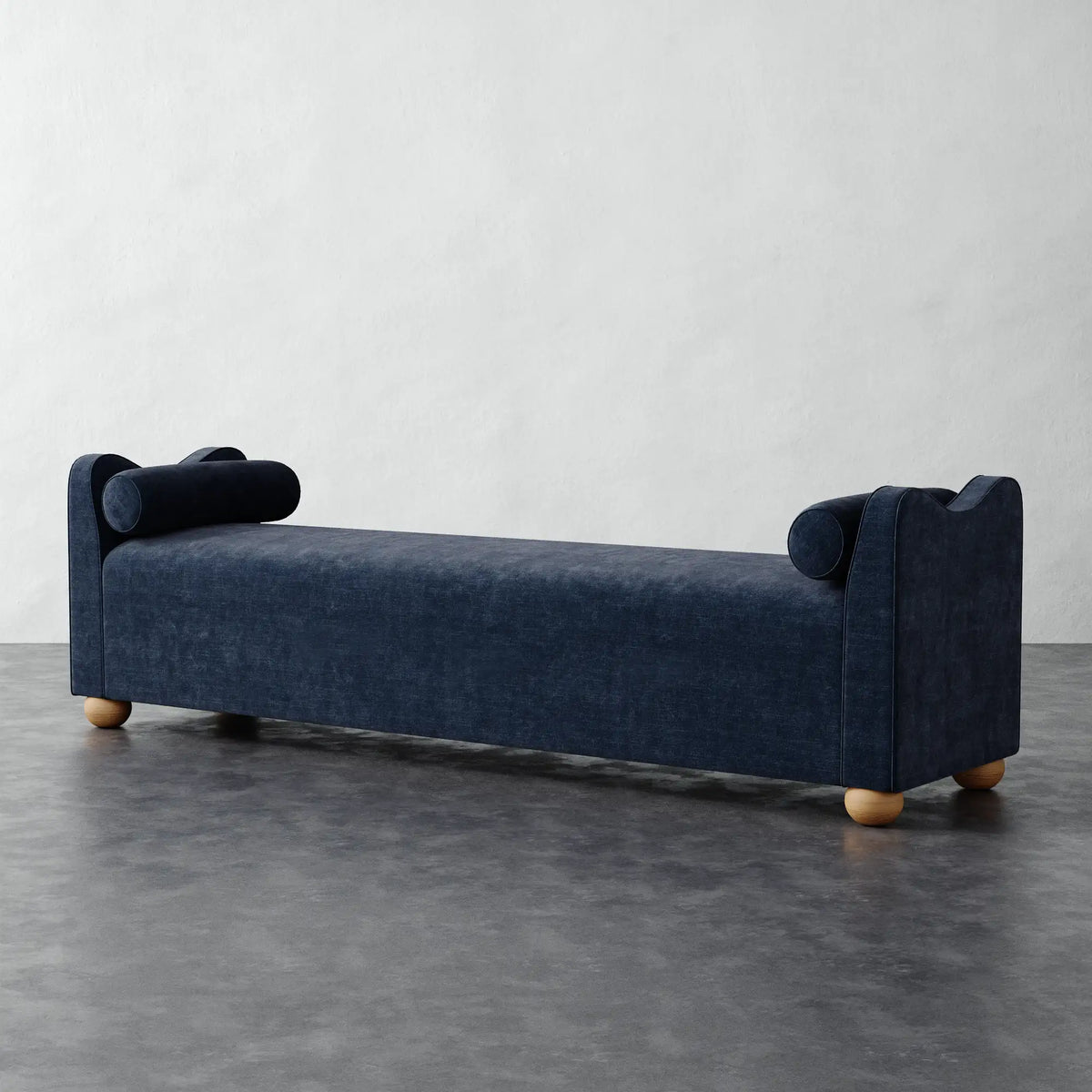 Danielle Bench - Indigo Strie Velvet