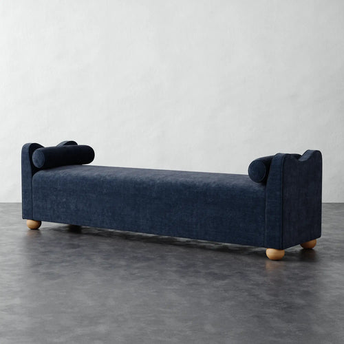 Danielle Bench - Indigo Strie Velvet