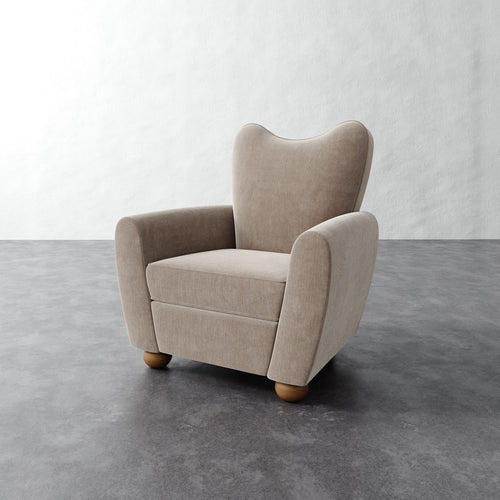 Danielle Chair - Performance Brushed Woven Velvet Dune