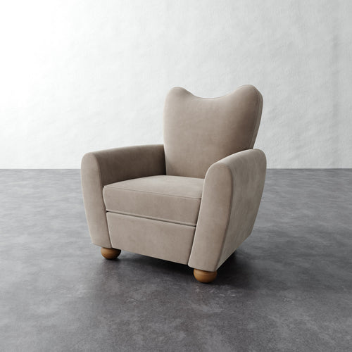 Danielle Chair - Performance Velvet Oatmeal