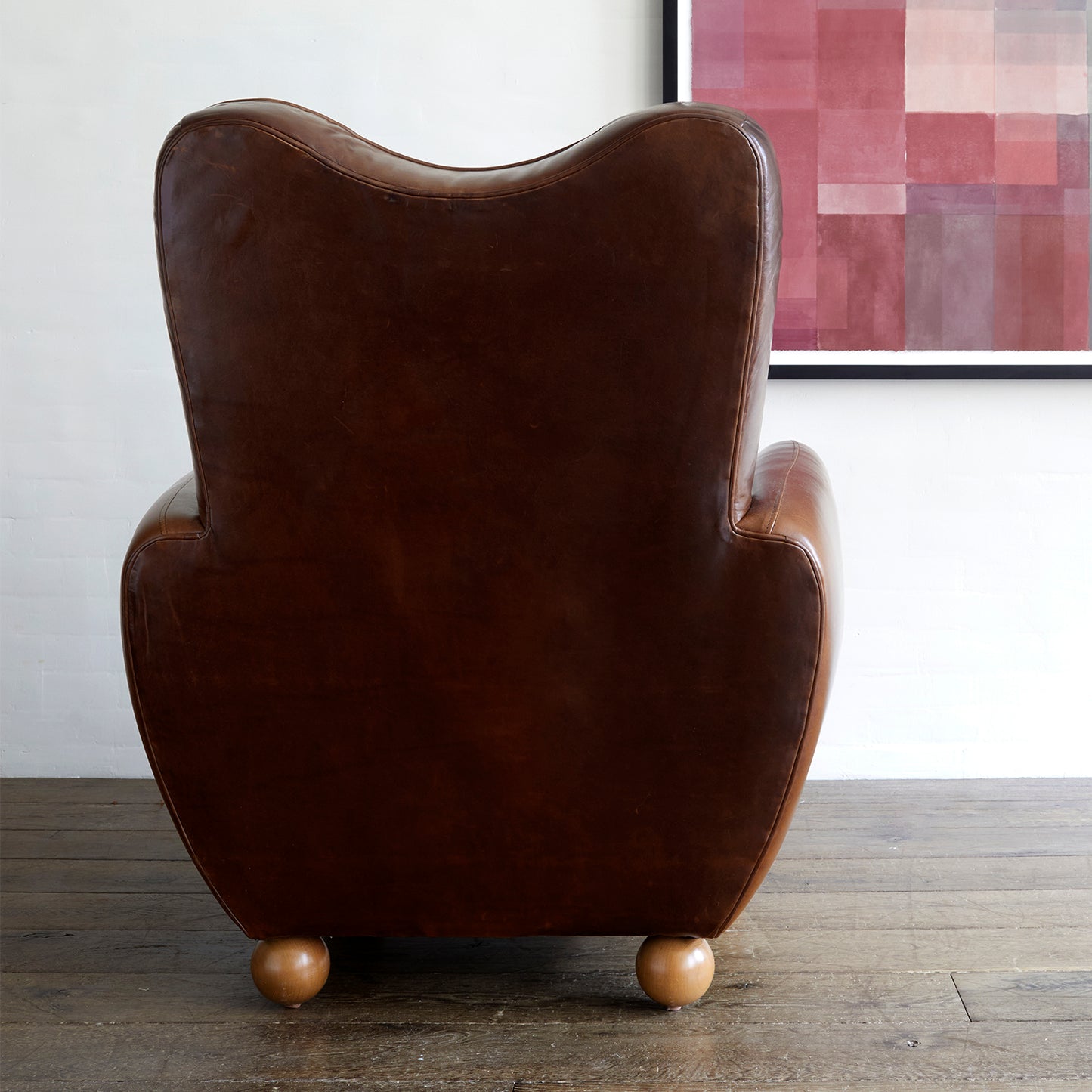 Danielle Chair in Reynolds Bourbon Leather