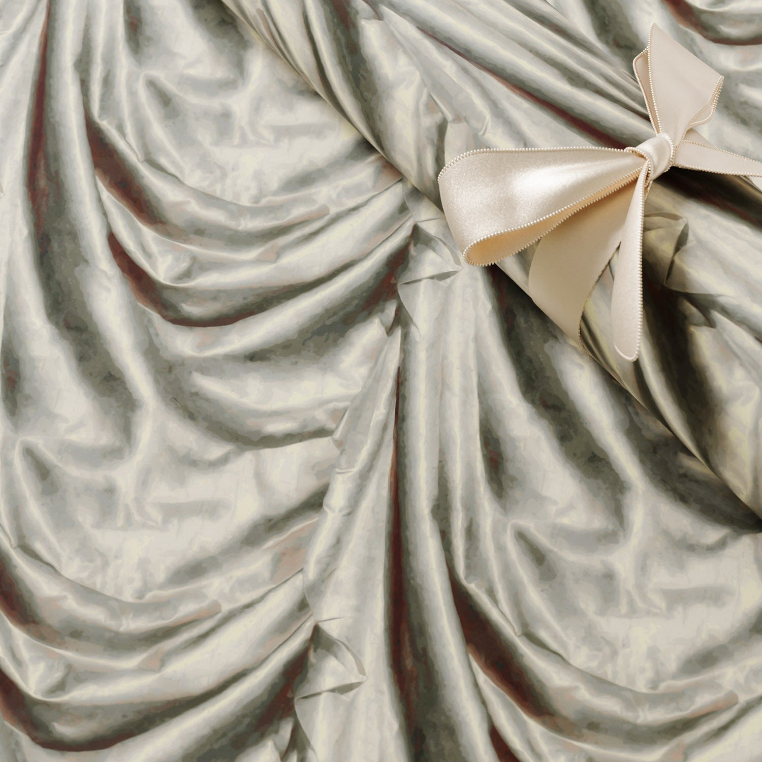 Satin Draped Wrapping Paper