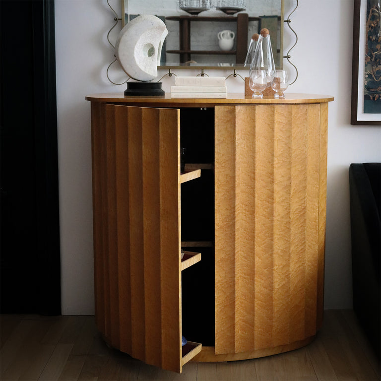 Exquisite French Style 60's Dry Bar In The Manner of André Arbus