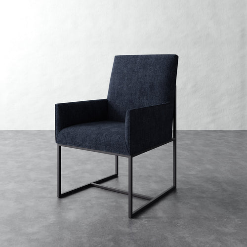 Dupont Dining Arm Chair - Chunky Basket Indigo