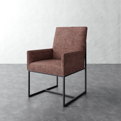 Dupont Dining Arm Chair - Micro Boucle Fig
