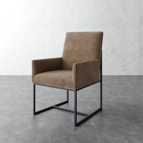 Dupont Dining Arm Chair - Mohair Ecru