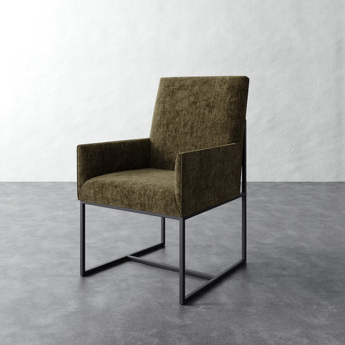 Dupont Dining Arm Chair - Performance Matelasse Balsam