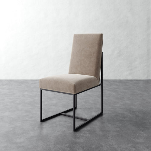 Dupont Dining Side Chair - Performance Brushed Woven Velvet Dune