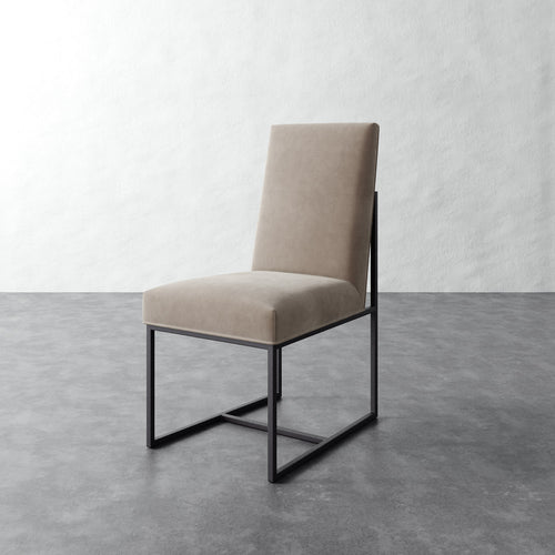 Dupont Dining Side Chair - Performance Velvet Oatmeal