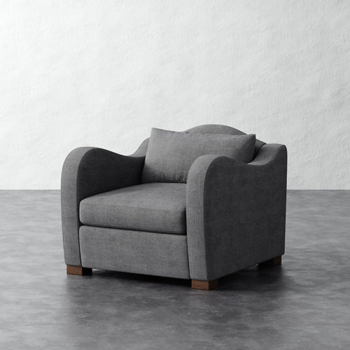 Elodie Chair - Chunky Basket Pewter