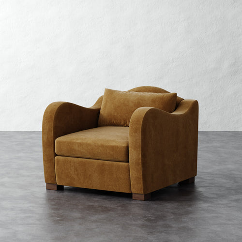 Elodie Chair - Mohair Brown Sugar