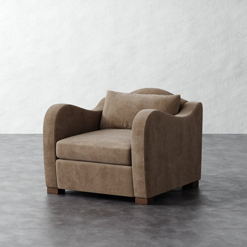 Elodie Chair - Mohair Ecru