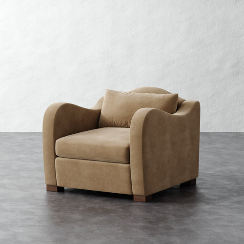 Elodie Chair - Performance Velvet Acorn