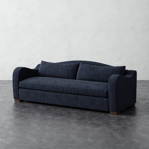 Elodie Sofa Bench Seat - Chunky Basket Indigo