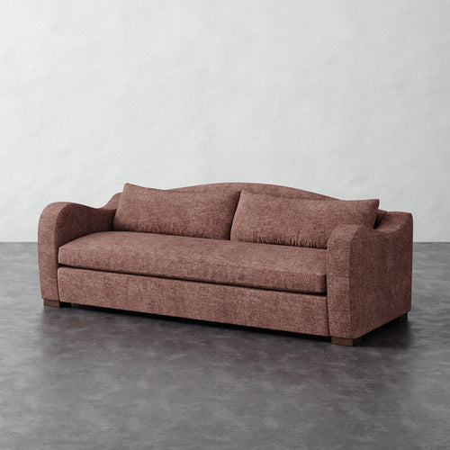 Elodie Sofa Bench Seat - Micro Boucle Fig