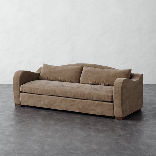 Elodie Sofa Bench Seat - Mohair Ecru