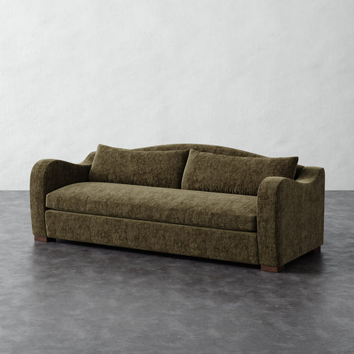 Elodie Sofa Bench Seat - Performance Matelasse Balsam