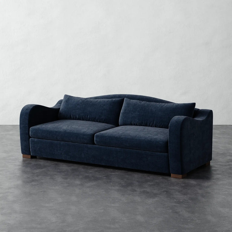 Elodie Sofa - Indigo Strie Velvet