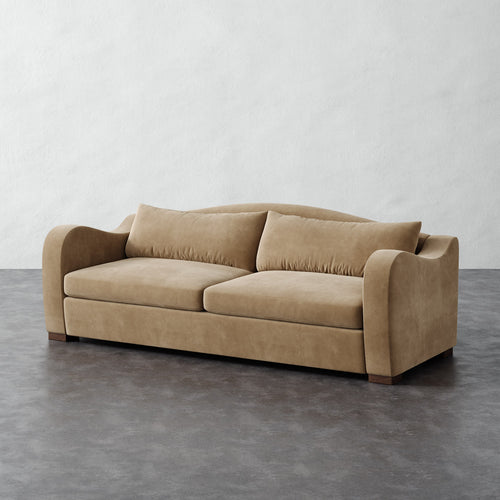 Elodie Sofa - Performance Velvet Acorn
