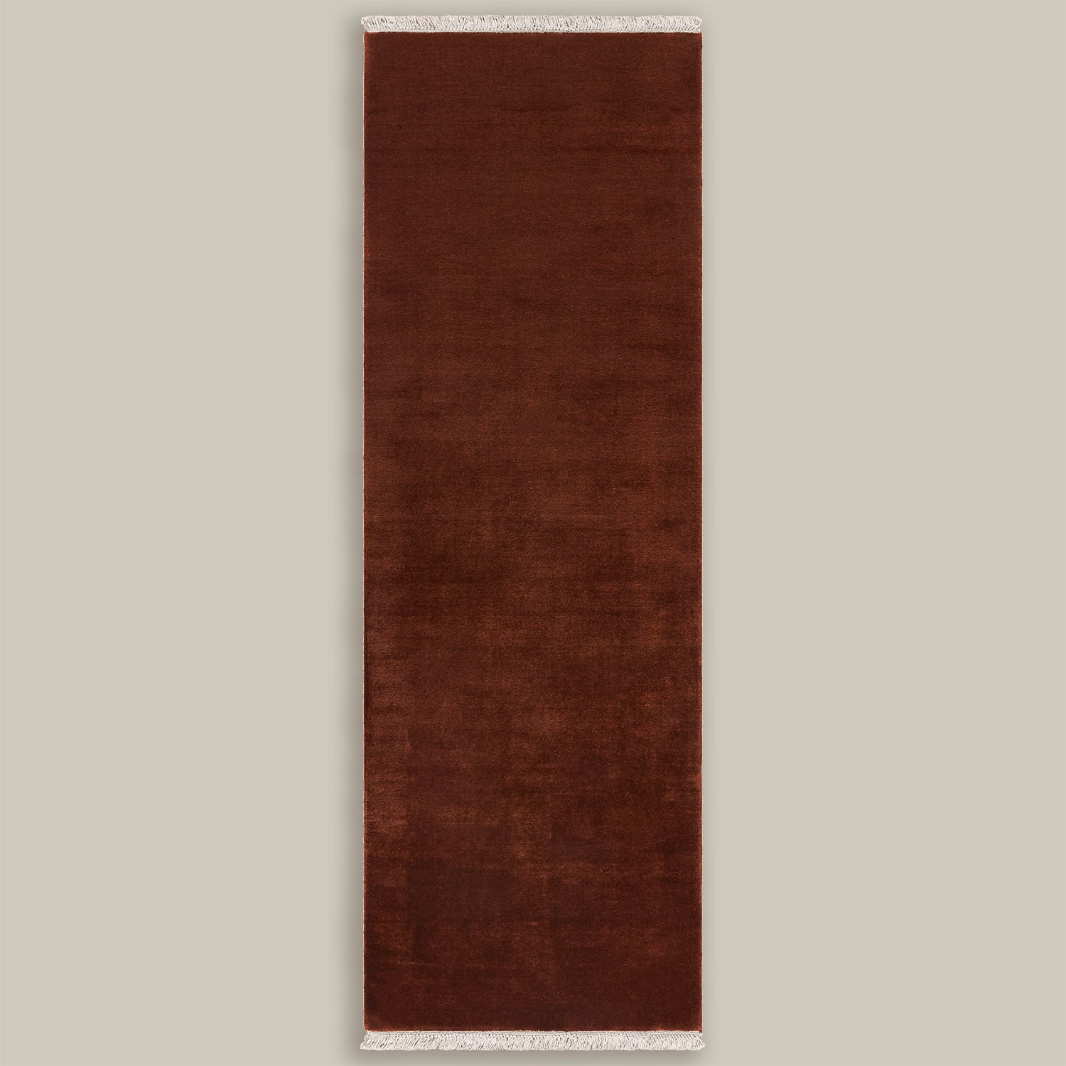 Plume Handmade Wool Rug (Oxblood)